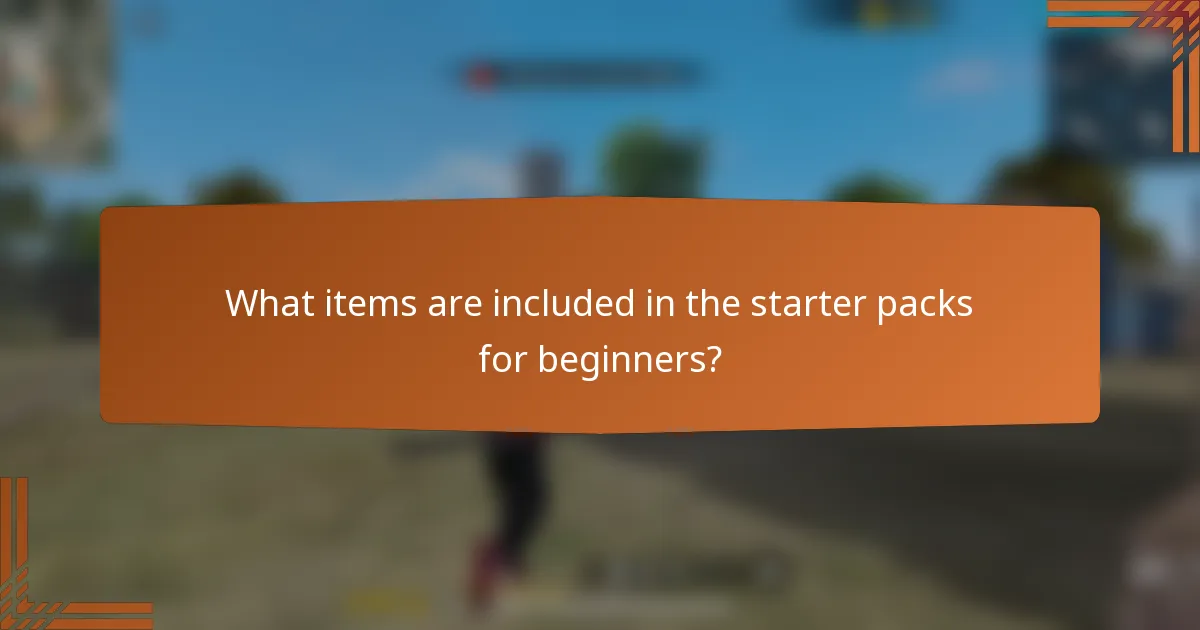 What items are included in the starter packs for beginners?